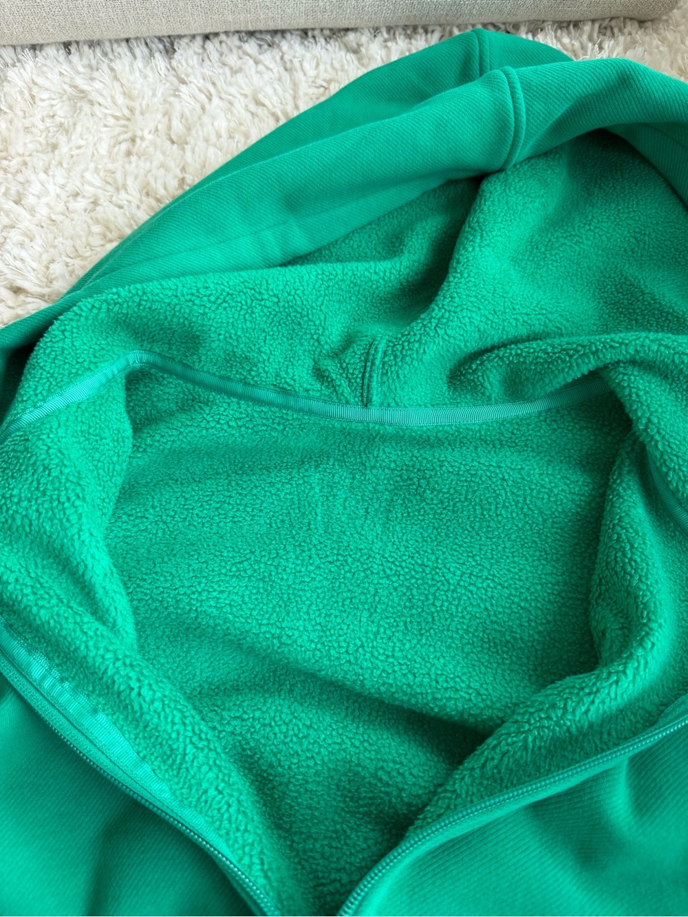 BuffBunny Green Cropped Zip Hoodie & Wide-Leg Joggers Set - Picture 6 of 9